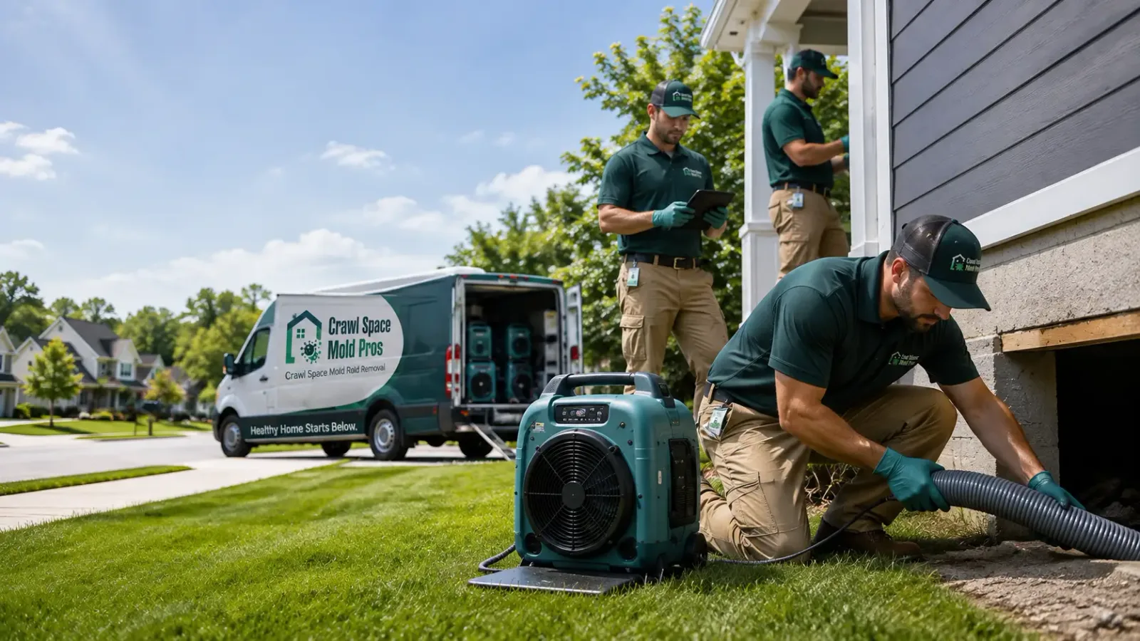 Crawl Space Mold Removal in Twining, MI